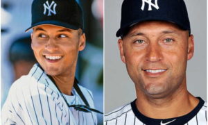 Derek Jeter's eyes and hair color