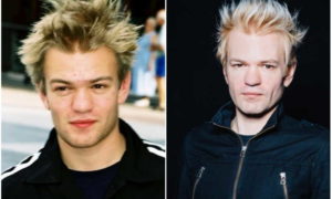 Deryck Whibley's eyes and hair color