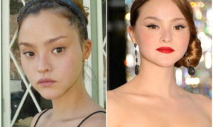 Devon Aoki's eyes and hair color