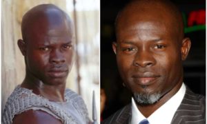 Djimon Hounsou's eyes and hair color