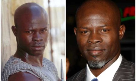 Djimon Hounsou's eyes and hair color