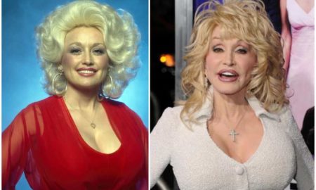 Dolly Parton's eyes and hair color