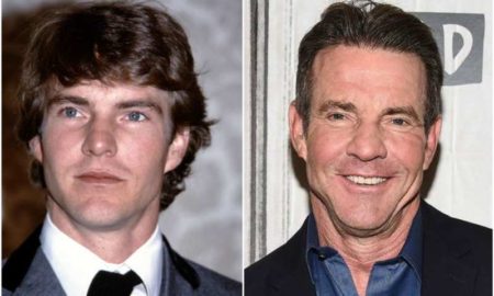 Dennis Quaid's eyes and hair color