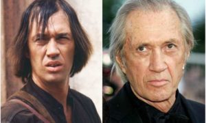 David Carradine’s height, weight. Active till his death