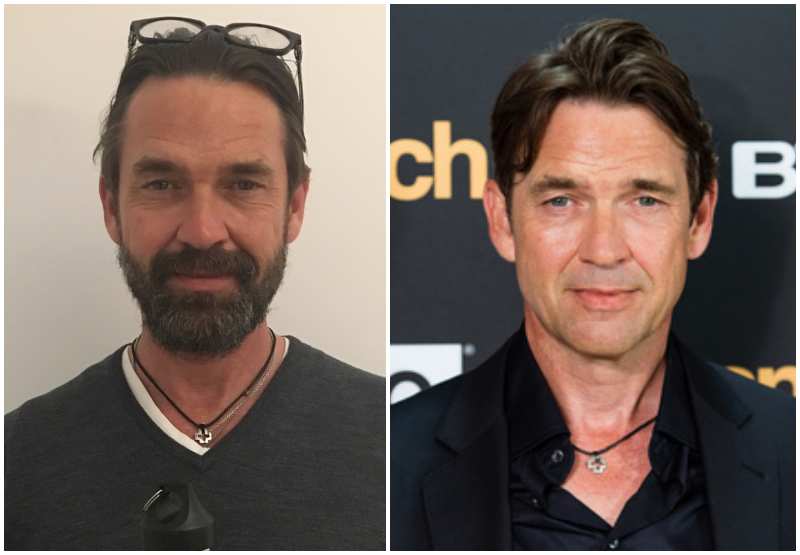 Dougray Scott's eyes color - blue and hair color - dark brown Dougray Scott's eyes and hair color