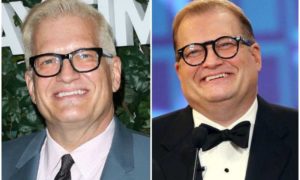 Drew Carey's eyes and hair color