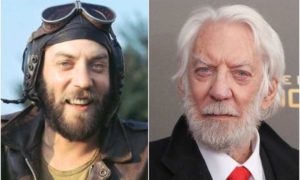 Donald Sutherland height and weight. He is still in good shape