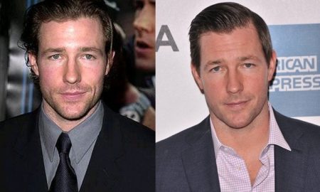 Edward Burns' eyes and hair color