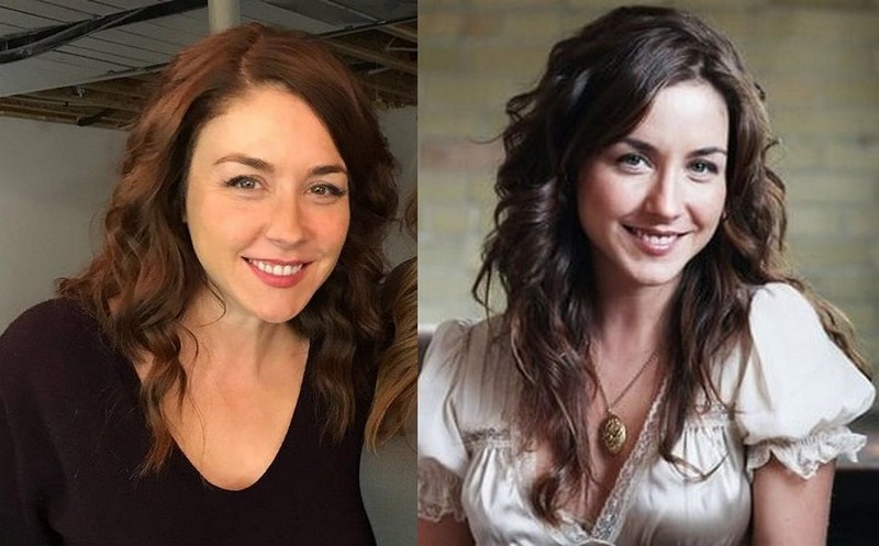 Erin Karpluk's eyes color - brown and hair color - brown Erin Karpluk's eyes and hair color